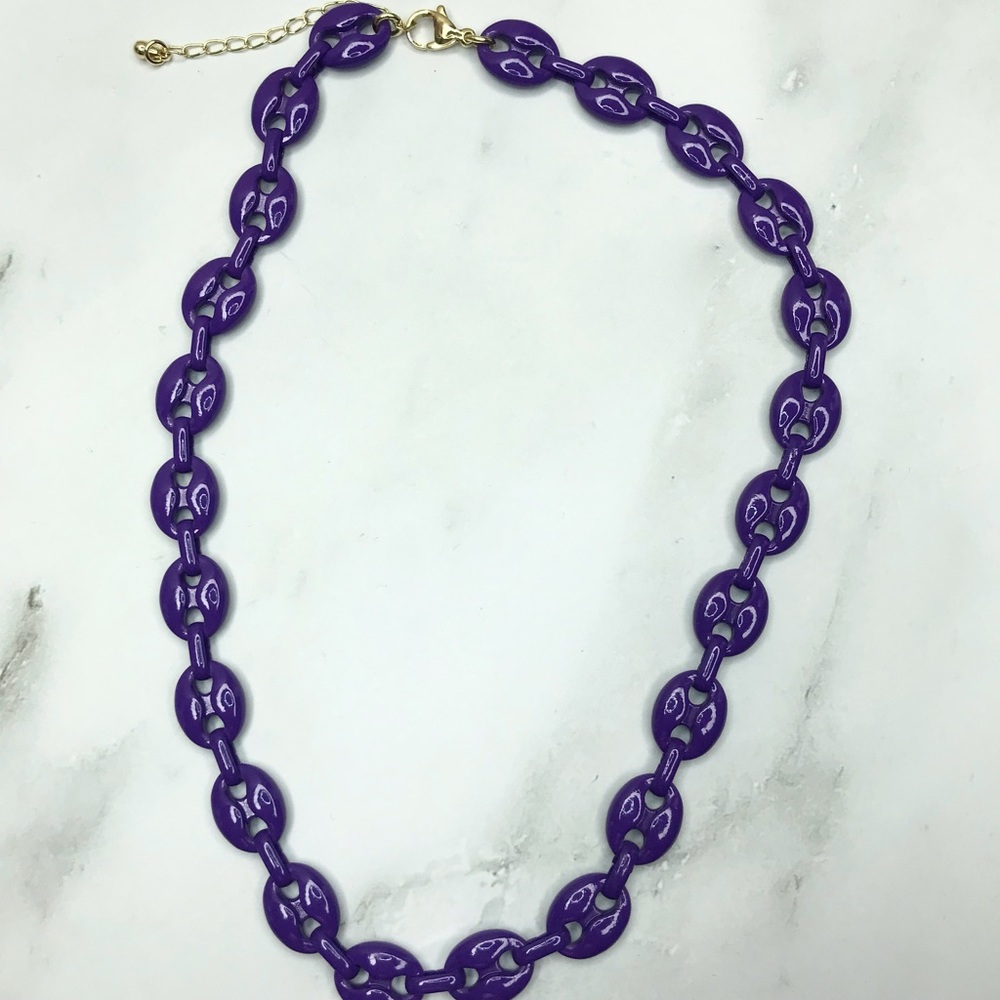 Enamel Mariner Chain Necklace